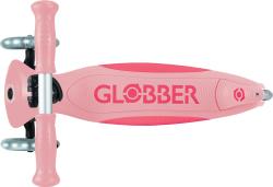 Globber Scooter Globber detská skladacia kolobežka - Primo Foldable Plus Lights V2 - Pastel Pink/Fuc
