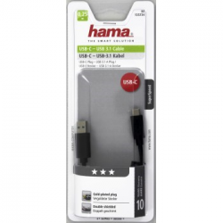 Hama Kábel USB-C 0.25m čierny