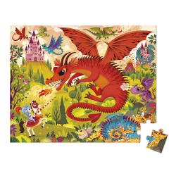 Janod Janod Puzzle v kufríku Dračie kráľovstvo 54 ks