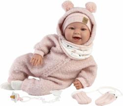 Llorens Llorens 84480 NEW BORN - realistická bábika bábätko so zvukmi a mäkkým látkovým telom - 44