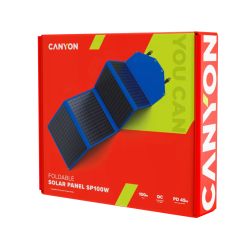 Canyon SP100W, Solar Panel, výkon 100W, prenosný, skladací, množstvo výstupov