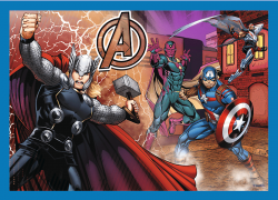 Trefl Trefl Puzzle 4v1 - Odvážni Avengeri / Disney Marvel The Avengers