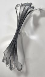Stuha sťahovacia metal 3/100 strieborná