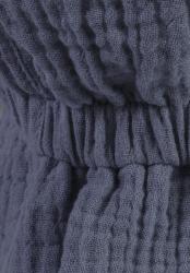 STERNTALER Čiapka so šiltom UV50+ z bavlneného mušelínu s ochranou krku modrá chlapec- 45cm 6-9 m