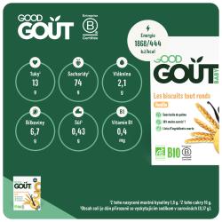 GOOD GOUT BIO Vanilková kolečka 3x80 g