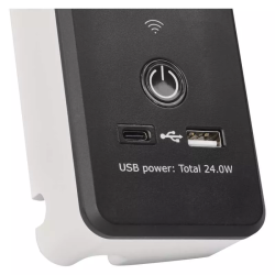 Emos GoSmart 4 zásuvky 2m s vypínačom s USB a wifi čierno-biely