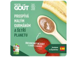 GOOD GOUT BIO Ovsený dezert s jahodou a banánom 90 g