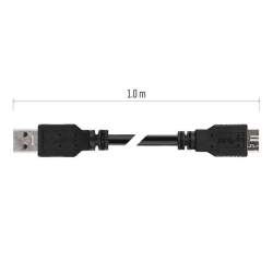 Emos USB 3.0 A vidlica - micro B vidlica 1m