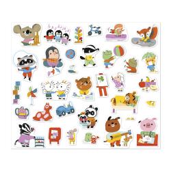Janod Janod Stickers Samolepky Škôlka 200 ks od 3 rokov