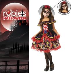 Rubies Catrinita detský kostým veľkosť 8-10 rokov