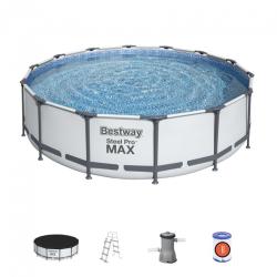 Bestway Bazen Bestway® Steel Pro MAX, 427x107 cm, filter, rebrík, plachta