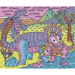 Janod Janod Atelier Sada Maxi Maľovanie Dinosaurus