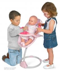 DeCuevas Toys DeCuevas 51541 Multifunkčná jedálenská stolička a hojdačka pre bábiky 3 v 1 Ocean Fant