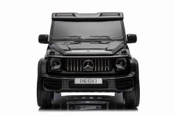 BENEO Mercedes-Benz G63 AMG 4x42 Dvojmiestne 12V, čierne, MP3 Prehrávač s USB/AUX vstupom, Pohon 4x4
