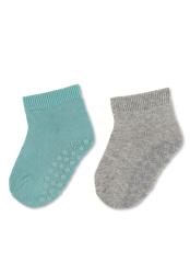 STERNTALER Ponožky protišmykové krátke ABS 2ks v balení zelená chlapec veľ. 20 12-24m