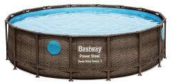Bestway_C Záhradný bazén Bestway 56725 Power Steel 4.88m x 1.22m Pool Set