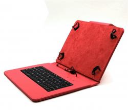 C-Tech 9.7-10.1" puzdro s klávesnicou červené