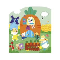 Janod Janod Stickers Samolepky Farma 70 ks od 3 rokov