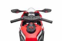 BENEO HONDA CBR 1000RR, Licencované, 12V batéria, Plastové kolesá, 30W motor, LED svetlá, pevný rám,