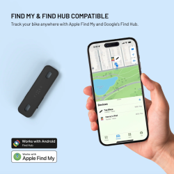 FIXED Tag Bikee s podporou Find My a Find Hub, čierny