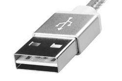 ADATA pletený micro USB kábel 1m strieborný