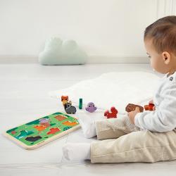 Janod Janod Drevené vkladacie puzzle pre najmenších Lesné zvieratá Chunky