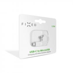 FIXED Link Redukcia USB-C na microUSB biela