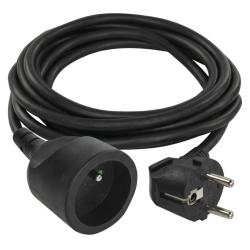 Emos 1 zásuvka 3m čierny 16A 1.5mm2