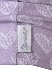 STERNTALER Čiapka bavlnená UV50+ srdiečka fialová dievča- 45 cm 6-9 m