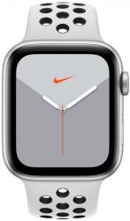 Apple Watch Nike Series 5 GPS, 44mm Silver Aluminium Case with Pure Platinum/Black Nike Sport Band -