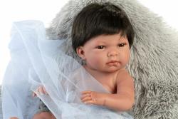 Llorens Llorens 73803 NEW BORN chlapček - realistická bábika bábätko s celovinylovým telom - 40
