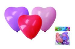 Wiky Balónik nafukovací - sada 10 ks srdca, pastelové farby