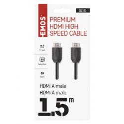 Emos 4K HDMI 2.0 high speed kábel ethernet 1.5m
