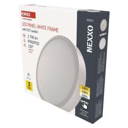 Emos NEXXO, kruhové, biele, 28.5W, CCT