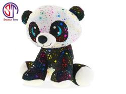 MIKRO -  Panda Star Sparkle plyšová 35cm sediaci 0m+