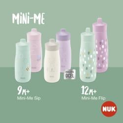 NUK Fľaša Mini-Me Sip nerezová - béžová 300ml, 9m+