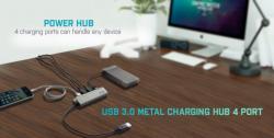 i-Tec Metal USB 3.0 Hub 4-Port so sieťovým zdrojom