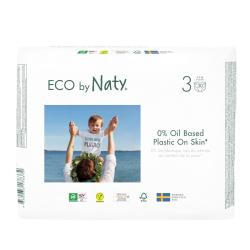 ECO BY NATY Plienky jednorazové 3 (4-9 kg) 30 ks