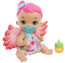 Mattel Mattel My Garden Baby Bábätko - plameniak s ružovými vlasmi