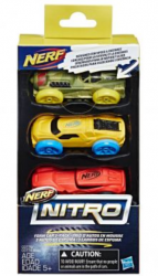 Hasbro NERF Hasbro Nerf Nitro Náhradné autíčko 3 kusy C0777
