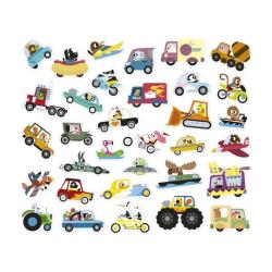 Janod Janod Stickers Samolepky Dopravné prostiedky 200 ks