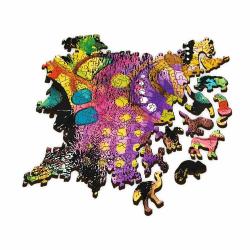 Trefl Trefl Drevené puzzle 1000 - Farebná mačka