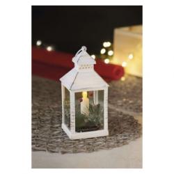 Emos LED dekorácia – vianočný lampáš so sviečkou 23cm, 3xAAA, vintage