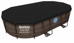 Bestway Bazen Bestway® Power Steel™, Vista Series, 56946, 488x305x107 cm, filter, rebrík, plachta, d