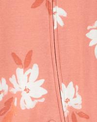CARTER'S Set 2dielny overal, čiapka Pink Floral dievča MFL 6m/ veľ. 68