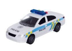 Teddies Auto polícia plast 15cm na batérie so zvukom so svetlom na zotrvačník v krabici 20x11x9cm