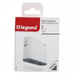 Legrand 2 zásuvky s USB a USB-C biela