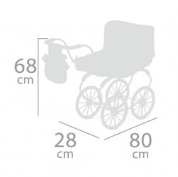 DeCuevas DeCuevas 87046 Kočík pre bábiky hlboký NIZA 2022 - 68 cm