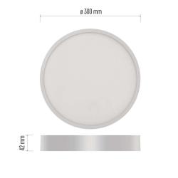 Emos NEXXO, okrúhle, biele, 28.5W, neutrálna biela