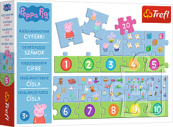 Trefl Trefl Vzdelávacie puzzle 20 - Čísla Peppa Pig